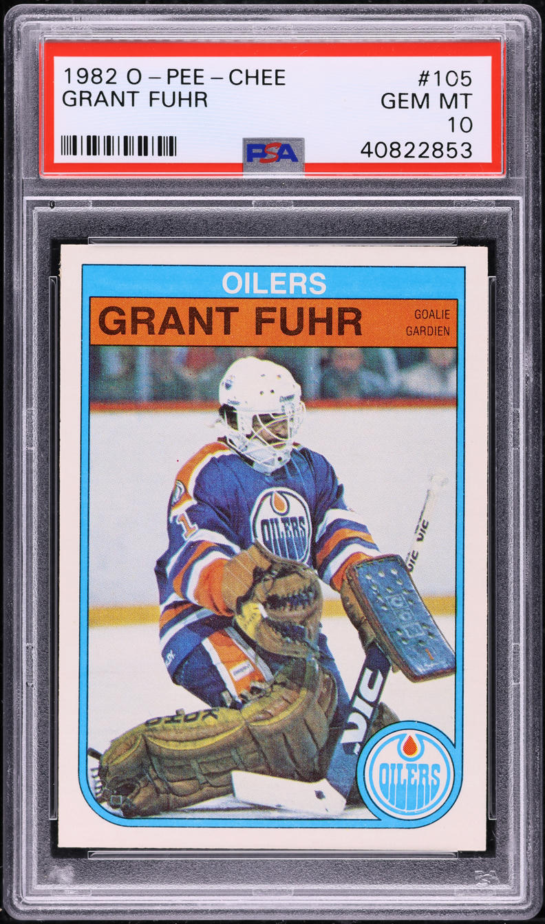 1982 O-Pee-Chee Hockey Grant Fuhr ROOKIE #105 PSA 10 GEM MINT