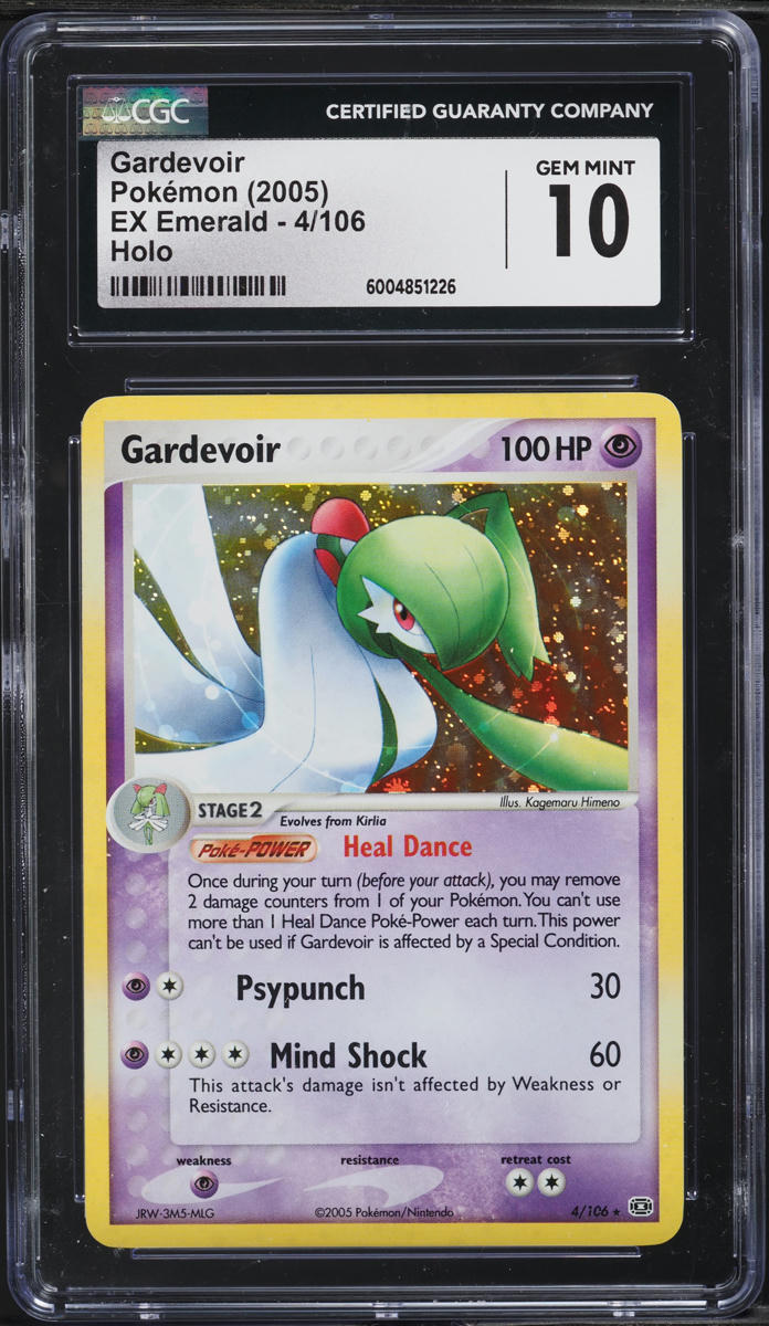 2005 Pokemon EX Emerald Holo Gardevoir #4 CGC 10 GEM MINT