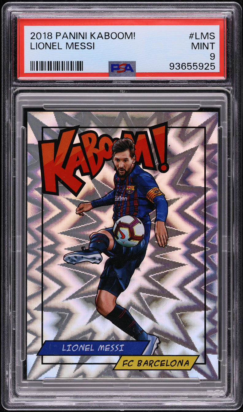 2018 Panini Kaboom! Lionel Messi #K-LMS PSA 9 MINT