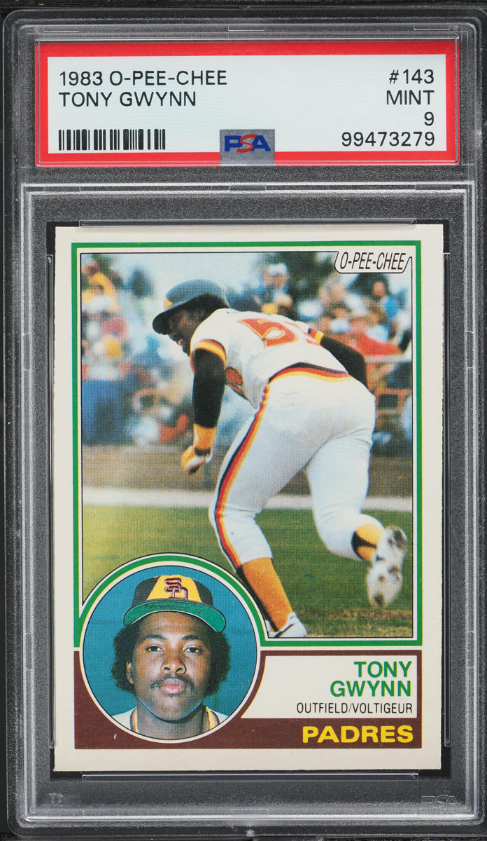 1983 O-Pee-Chee Tony Gwynn ROOKIE #143 PSA 9 MINT