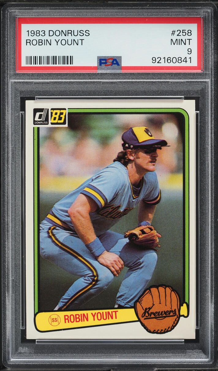 1983 Donruss Robin Yount #258 PSA 9 MINT