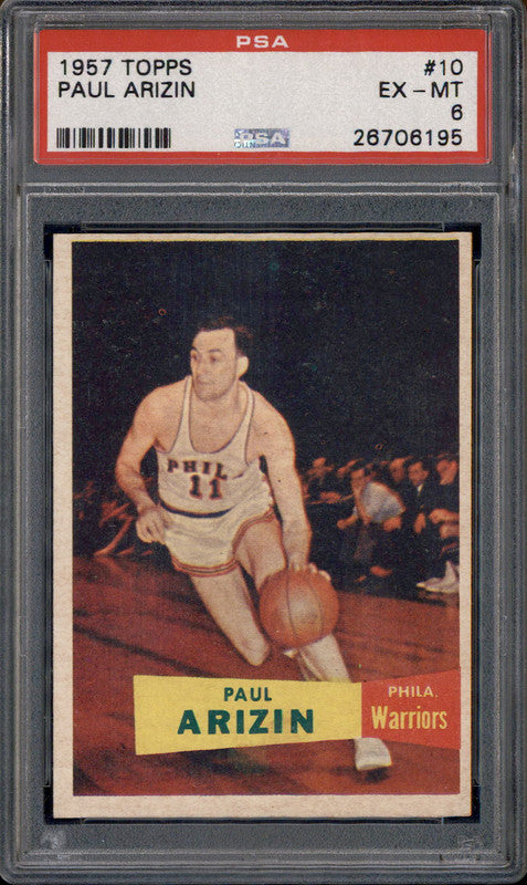 1957 Topps #10 Paul Arizin PSA 6