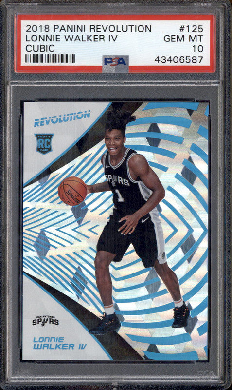 2018 Panini Revolution Cubic #125 Lonnie Walker IV RC Rookie /50 PSA 10