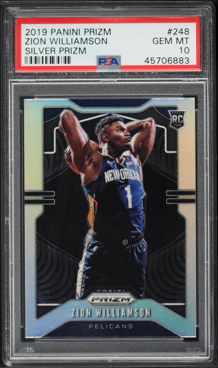2019 Prizm Zion Williamson Silver #248 PSA 10 | Card Ladder