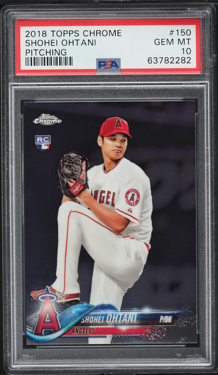 2018 Topps Chrome Pitching Shohei Ohtani ROOKIE #150 PSA 10 GEM MINT