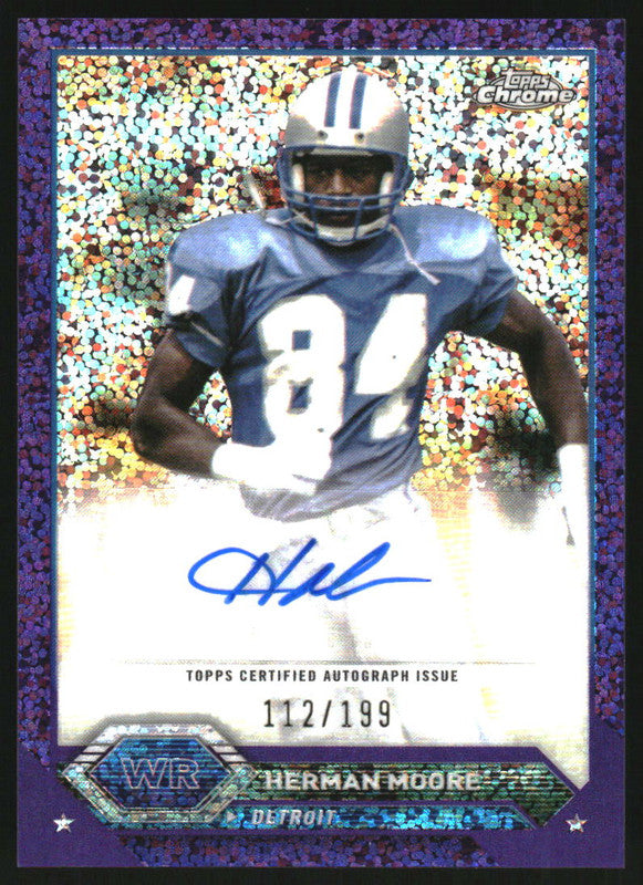2023 Topps Composite Chrome Autographs Purple Speckle Herman Moore Auto /199