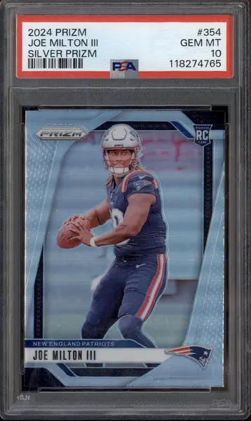 2024 Panini Prizm Silver Prizm #354 Joe Milton III RC PSA 10