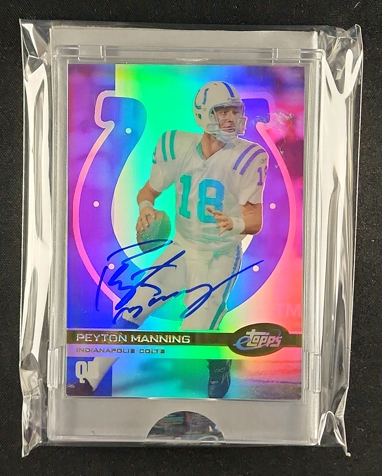 2006 eTopps Football Peyton Manning AUTO #1 MBA AUTH