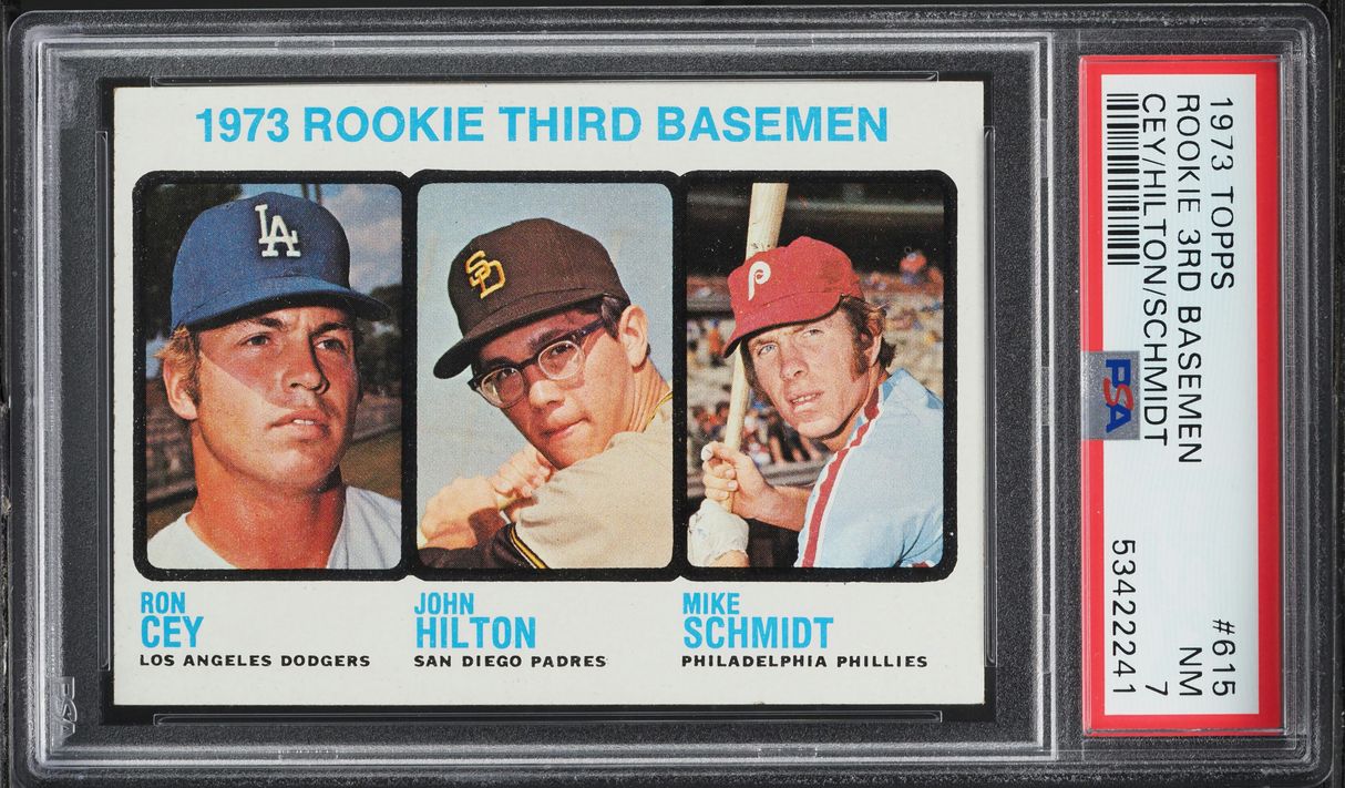 1973 Topps Mike Schmidt ROOKIE #615 PSA 7 NRMT