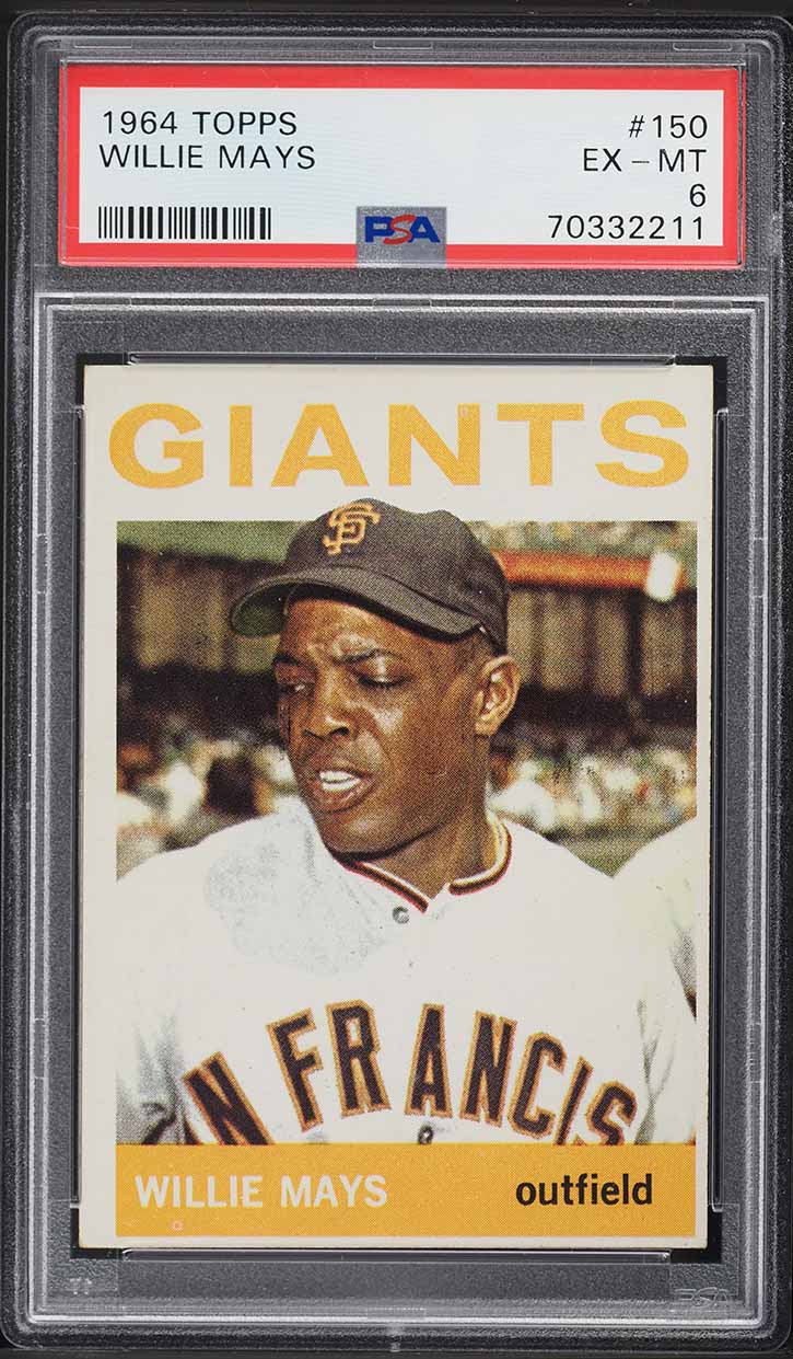 1964 Topps Willie Mays #150 PSA 6 EXMT