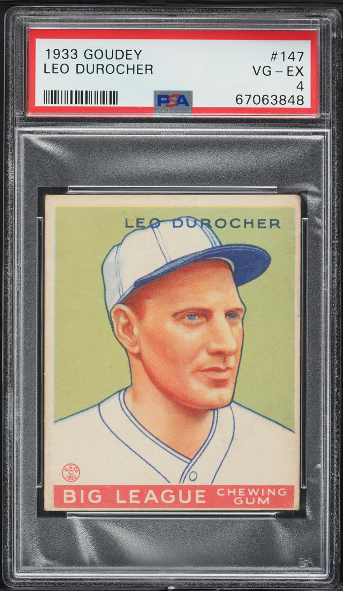 1933 Goudey Leo Durocher #147 PSA 4 VGEX