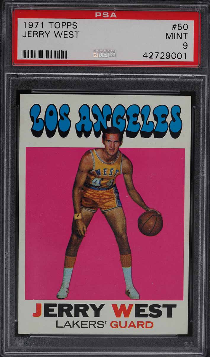 1971 Topps Basketball Jerry West #50 PSA 9 MINT