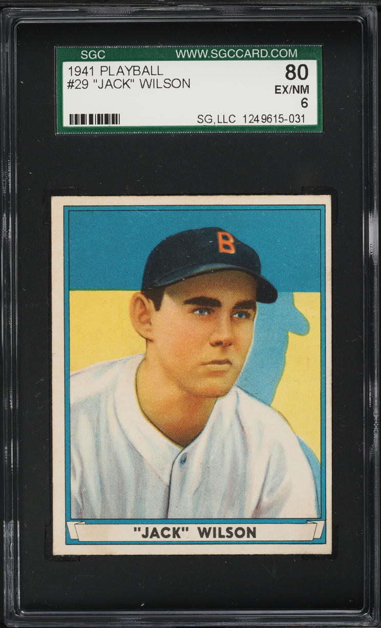 1941 Play Ball Jack Wilson #29 SGC 6 EXMT