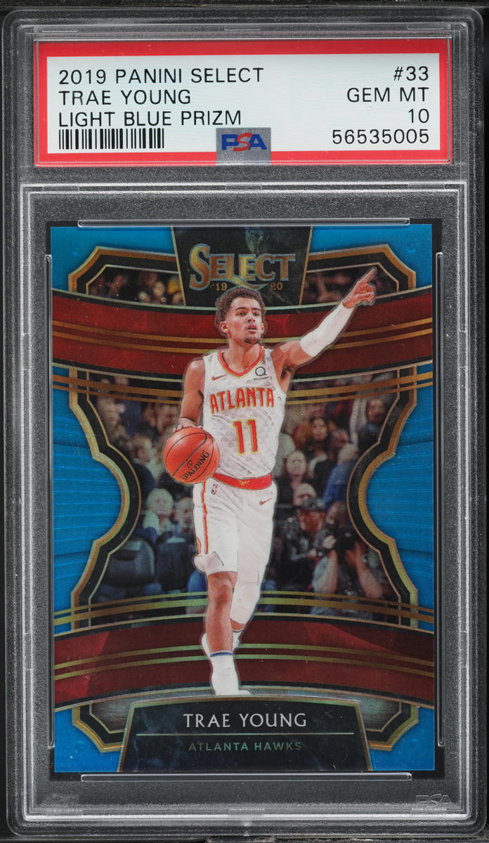 2019 Select Concourse Light Blue Trae Young /299 #33 PSA 10 GEM MINT