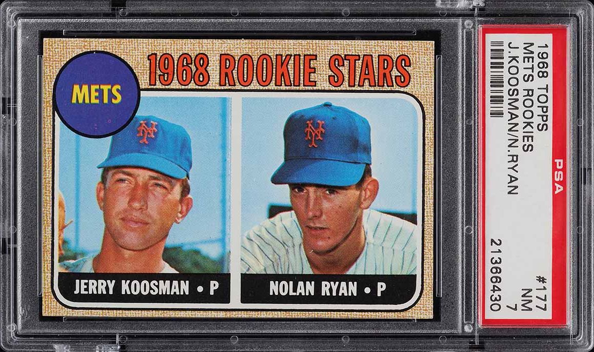 1968 Topps Nolan Ryan ROOKIE #177 PSA 7 NRMT