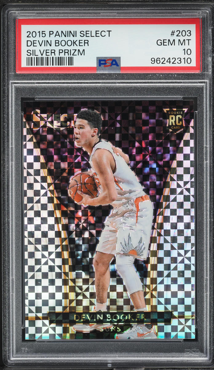 2015 Select Silver Prizm Devin Booker ROOKIE #203 PSA 10 GEM MINT