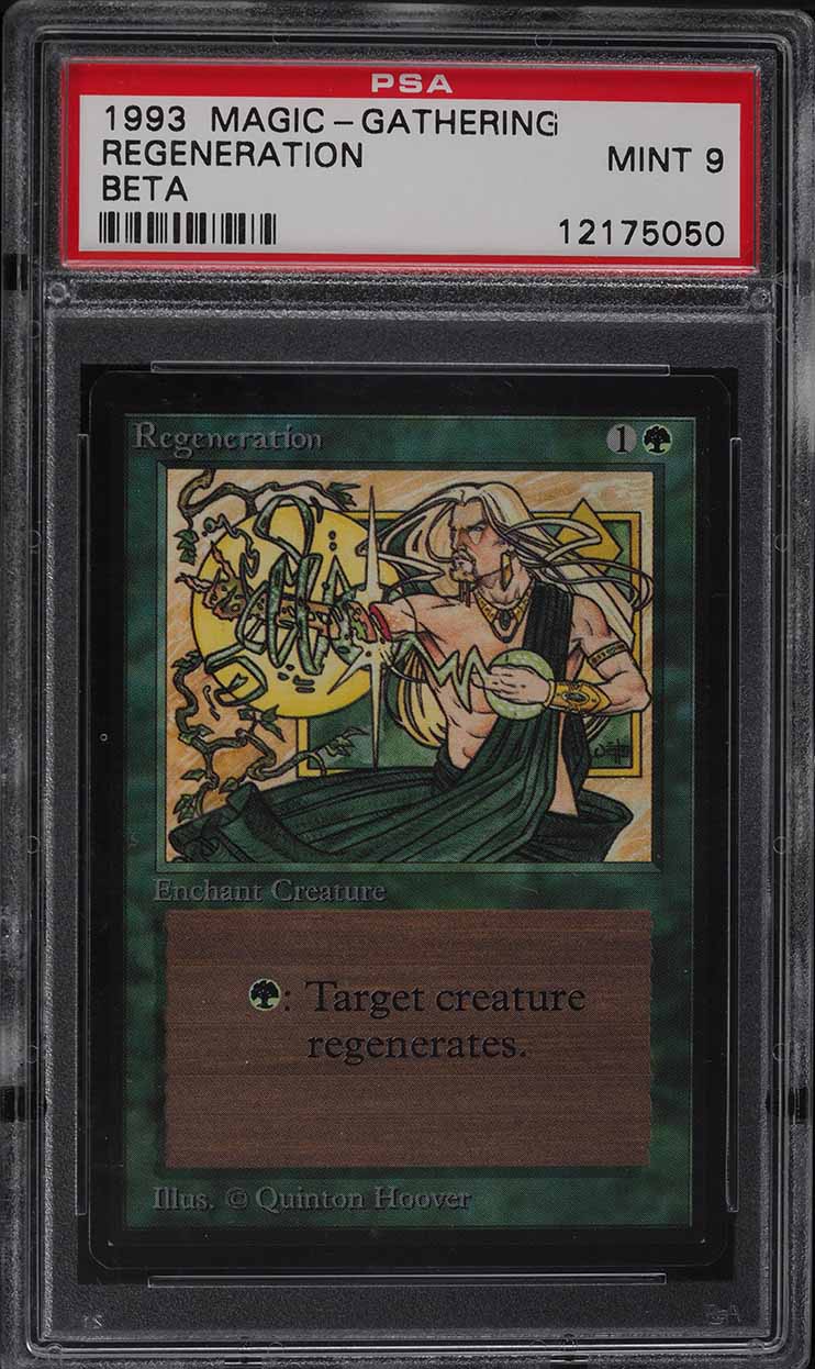 1993 Magic The Gathering MTG Beta Regeneration PSA 9 MINT