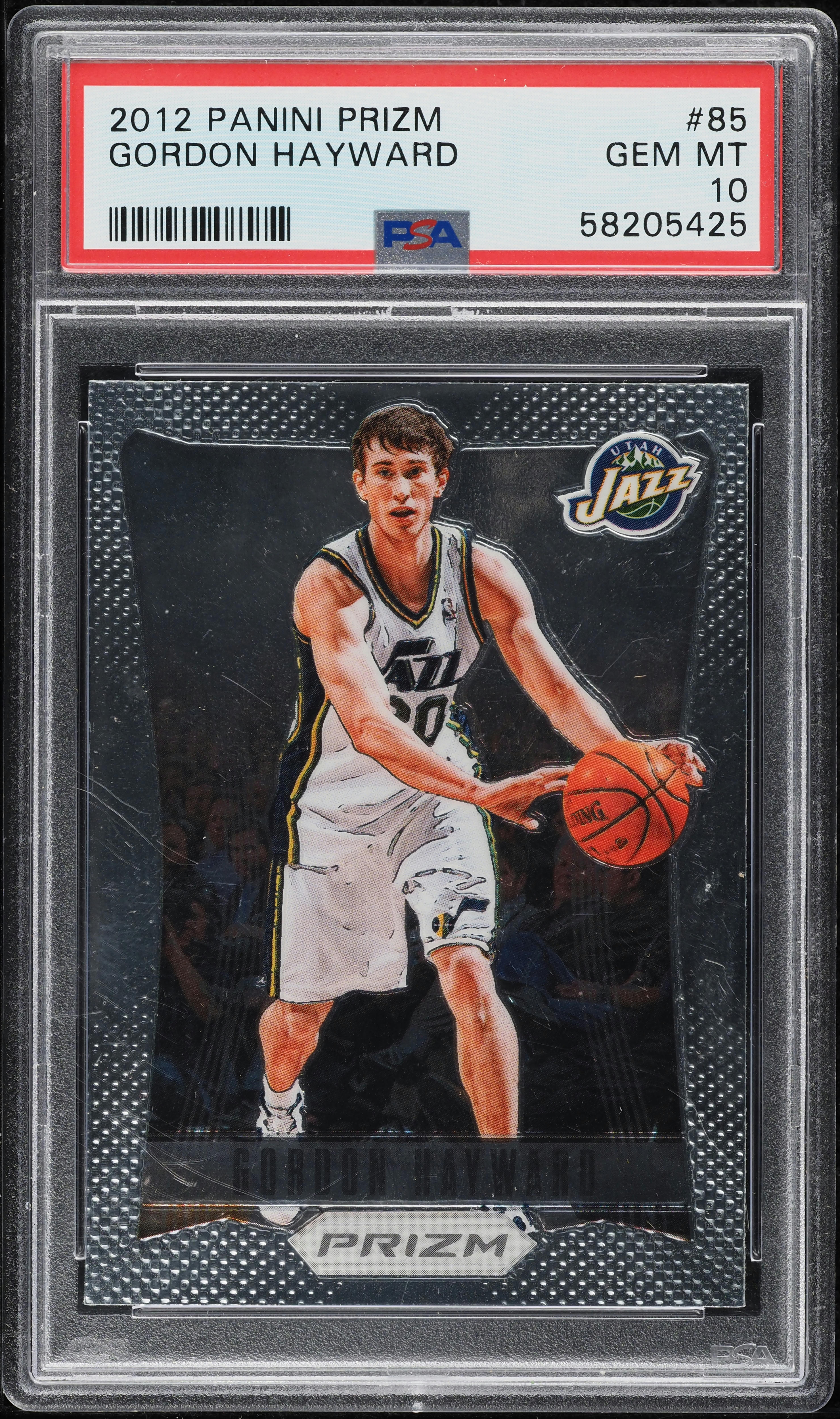 2012 Panini Prizm Gordon Hayward #85 PSA 10 GEM MINT