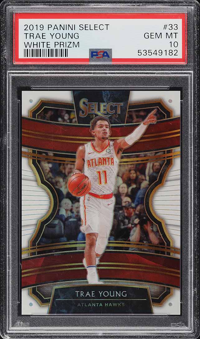 2019 Select Concourse White Prizm Trae Young /149 #33 PSA 10 GEM MINT
