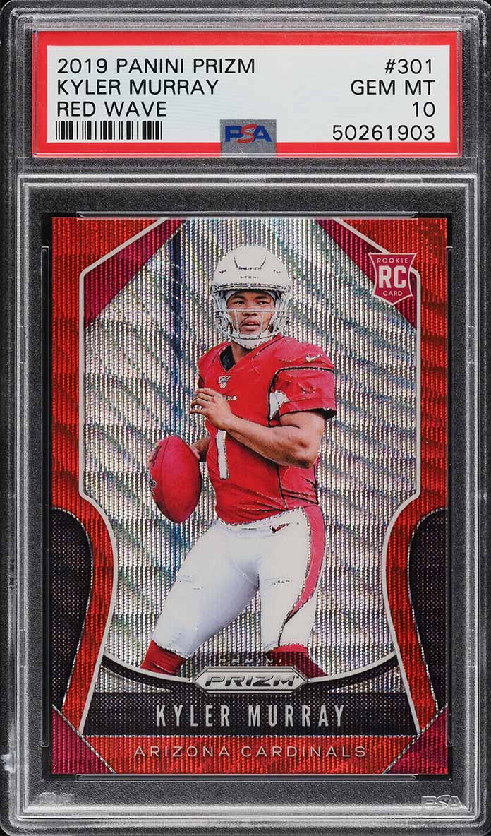 2019 Panini Prizm Red Wave Kyler Murray ROOKIE /149 #301 PSA 10 GEM MINT
