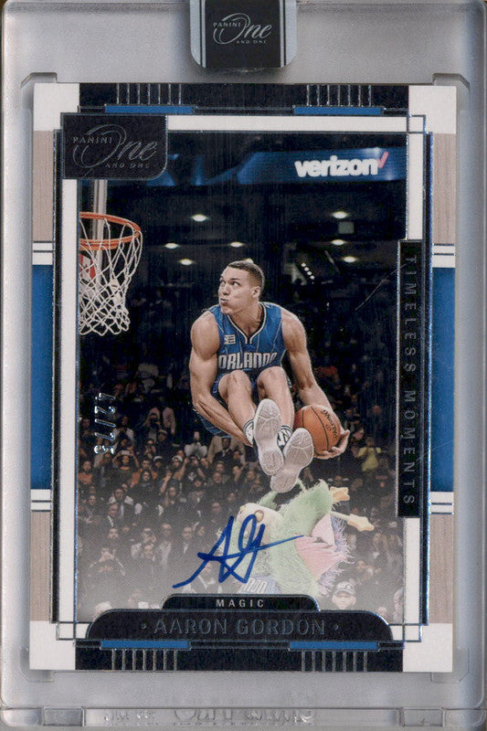 2023 Panini One and One Timeless Moments Auto Aaron Gordon /75