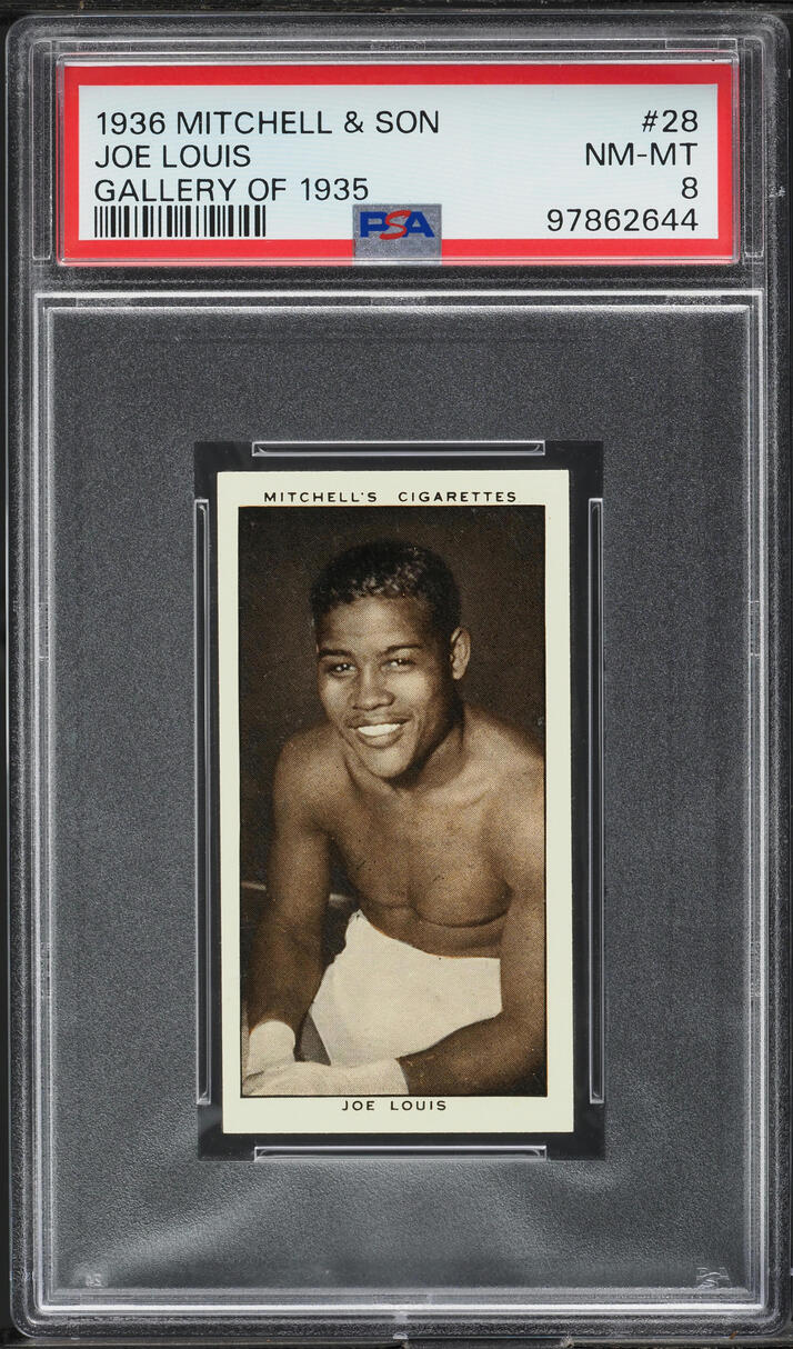 1936 Mitchell & Son Gallery Of '35 Joe Louis ROOKIE #28 PSA 8 NM-MT