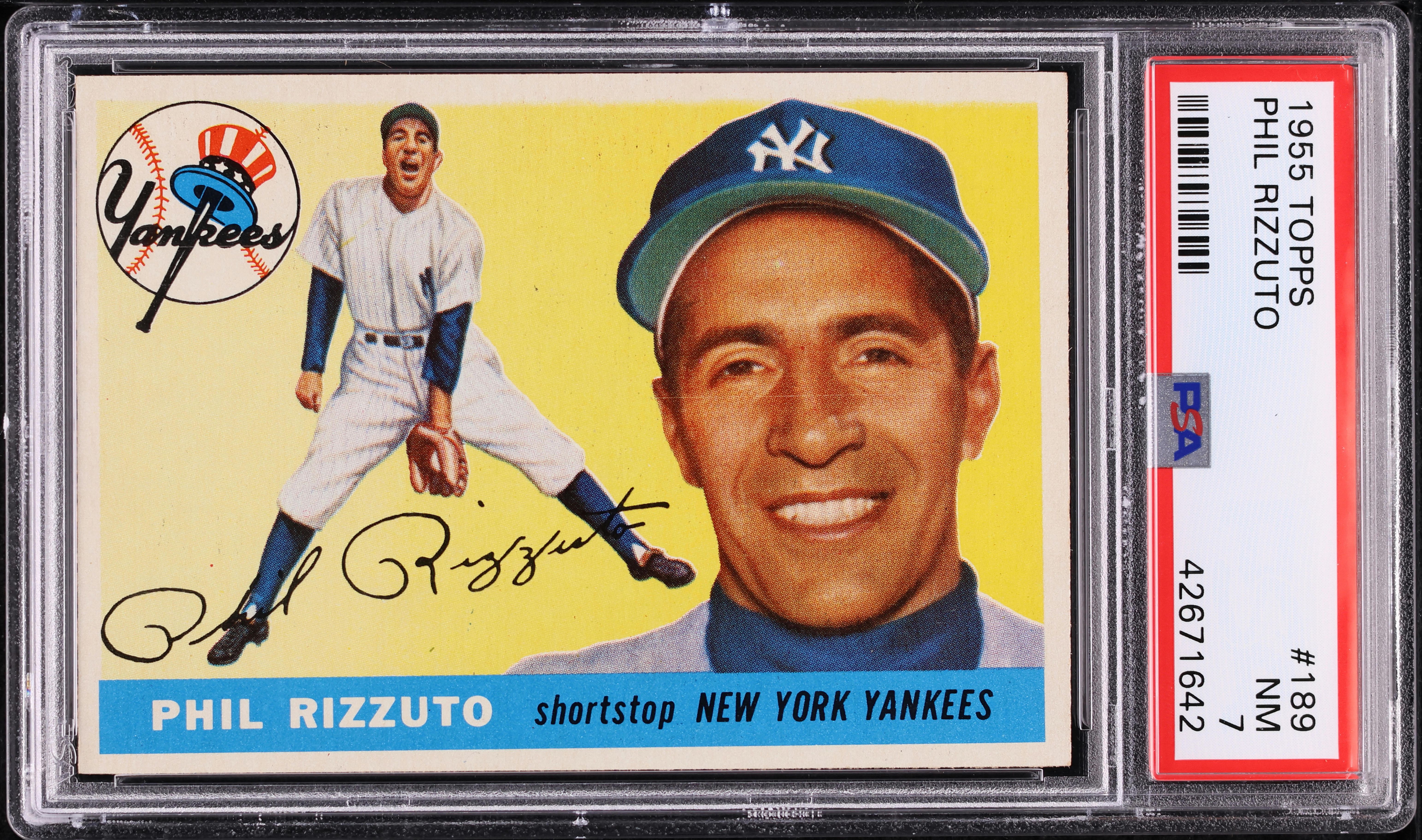 1955 Topps Phil Rizzuto #189 PSA 7 NRMT