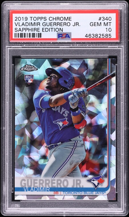 2019 Topps Chrome Sapphire Vladimir Guerrero Jr. ROOKIE #340 PSA 10 GEM MINT
