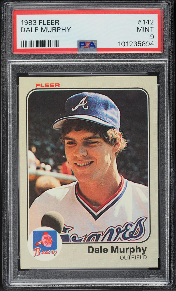 1983 Fleer Dale Murphy #142 PSA 9 MINT