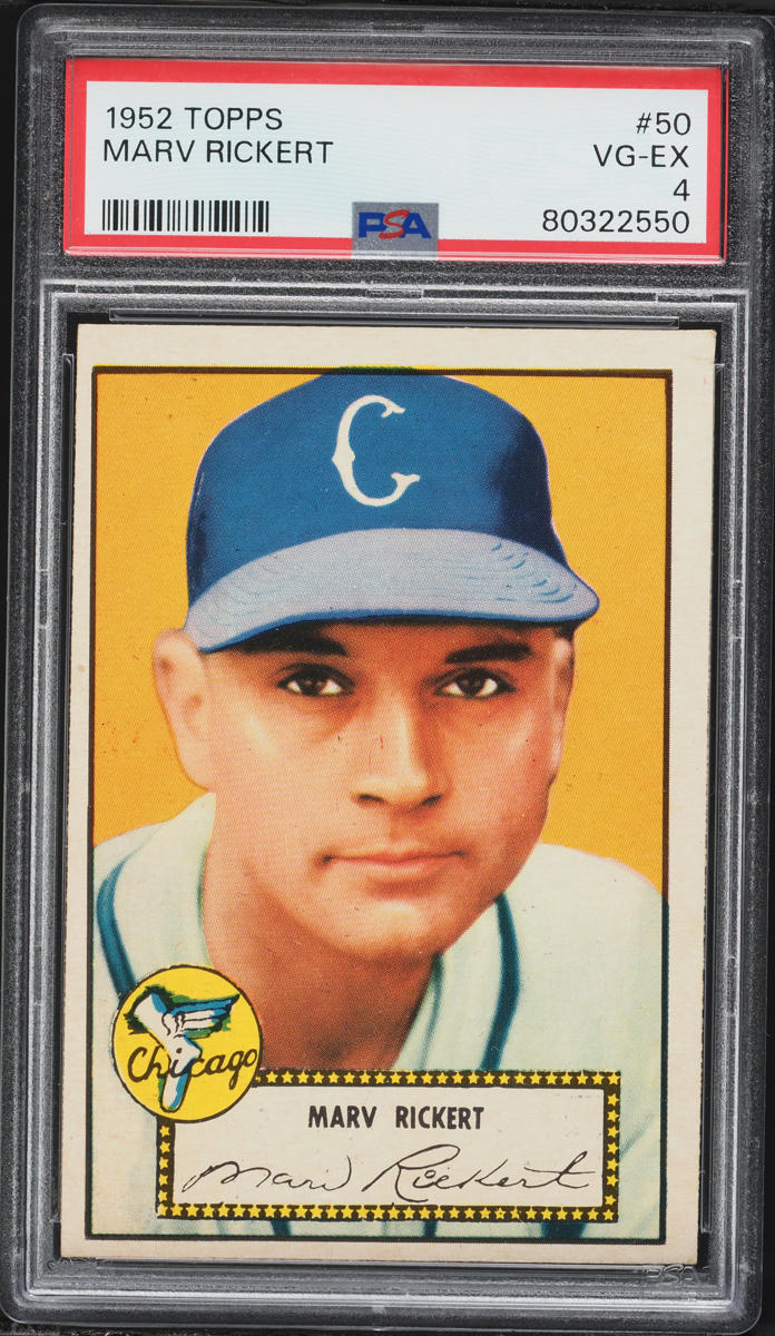 1952 Topps Marv Rickert #50 PSA 4 VGEX