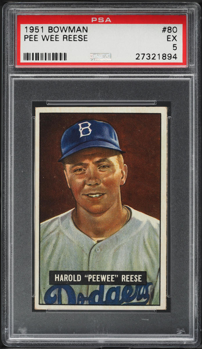 1951 Bowman Pee Wee Reese #80 PSA 5 EX