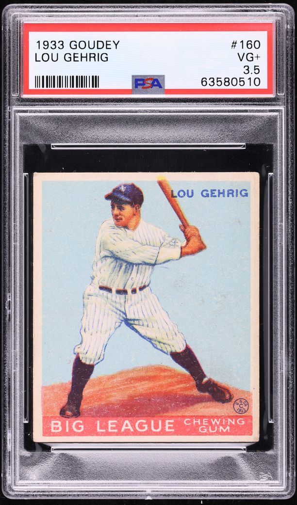 1933 Goudey Lou Gehrig #160 PSA 3.5 VG+