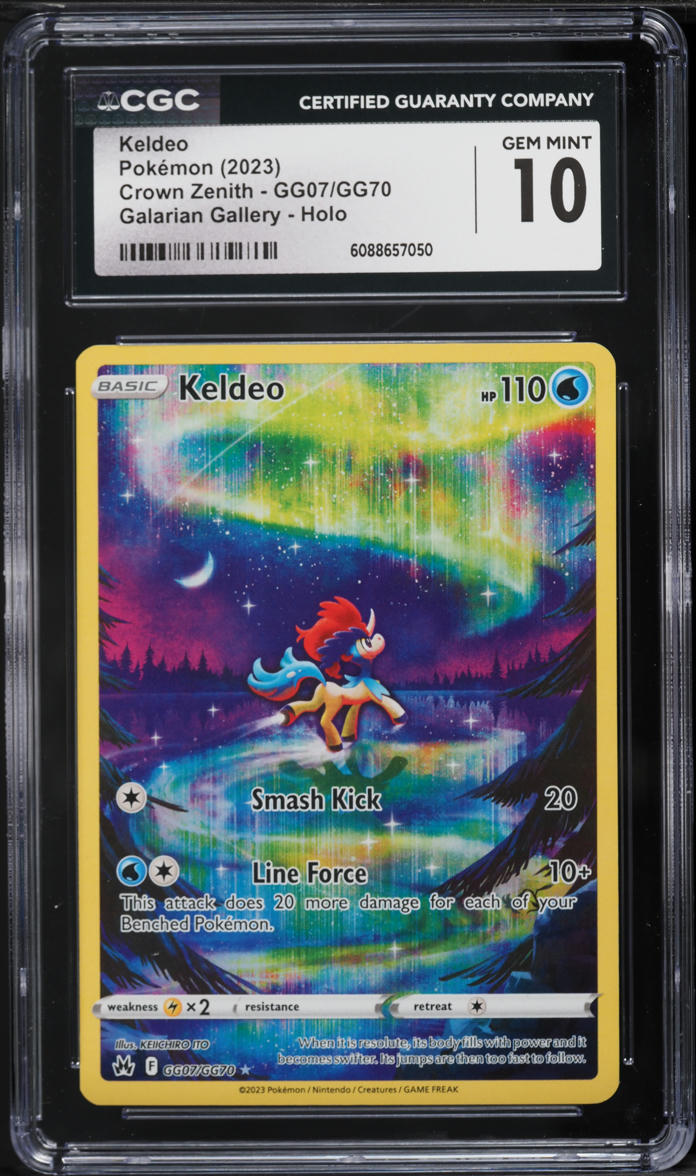 2023 Pokemon Sword & Shield Crown Zenith Full Art Keldeo #GG07 CGC 10 GEM MINT