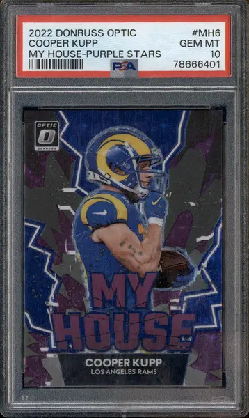 2022 Panini Donruss Optic My House Purple Stars #MH6 Cooper Kupp /25 PSA 10