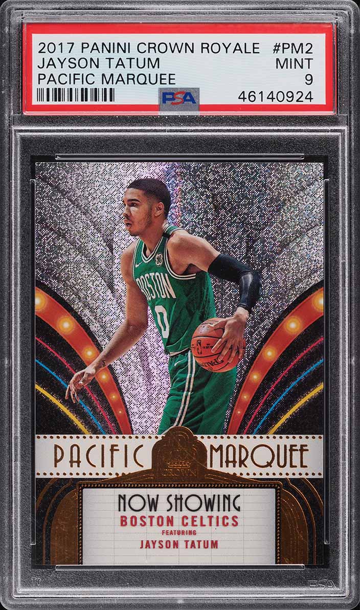2017 Crown Royale Pacific Marquee Jayson Tatum ROOKIE #PM-2 PSA 9 MINT