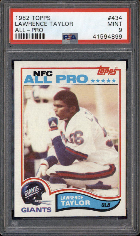 1982 Topps All-Pro #434 Lawrence Taylor RC PSA 9
