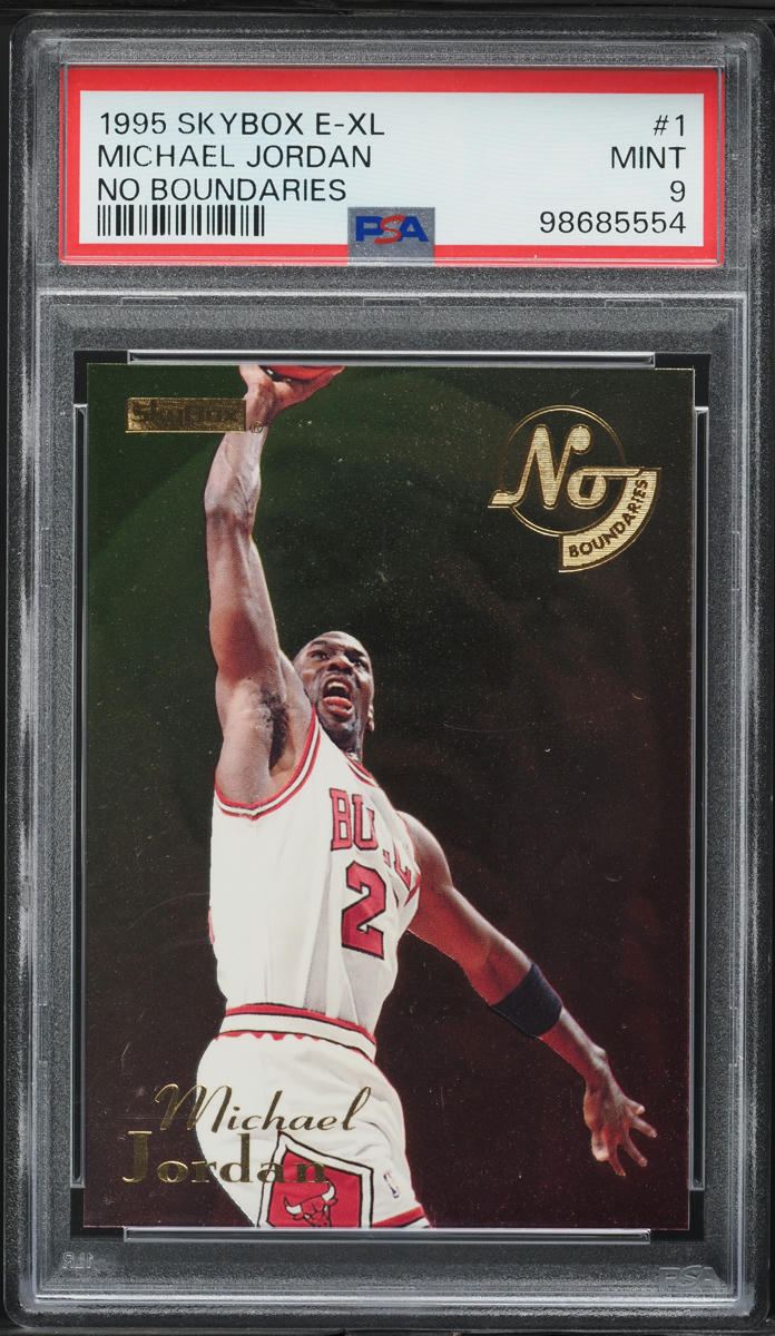 1995 Skybox E-XL No Boundaries Michael Jordan #1 PSA 9 MINT