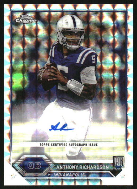 2023 Topps Composite Chrome Autographs Geometric Anthony Richardson RC Auto