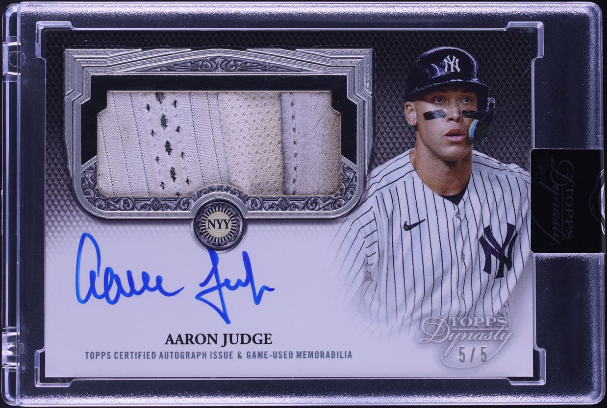 2023 Topps Dynasty Batting Glove Aaron Judge PATCH AUTO /5 #ABG-AJ