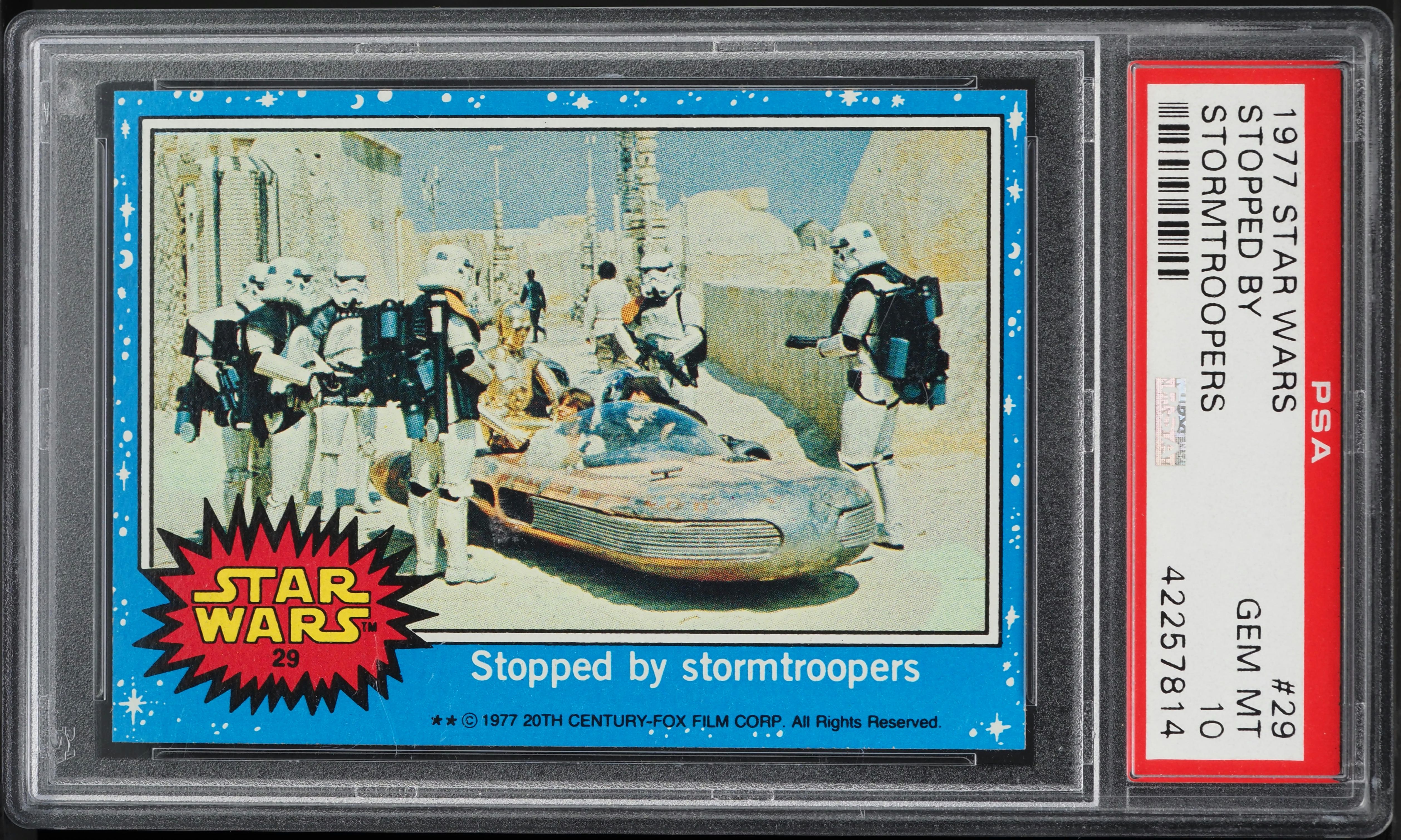 1977 Topps Star Wars Stopped By Stormtroopers #29 PSA 10 GEM MINT