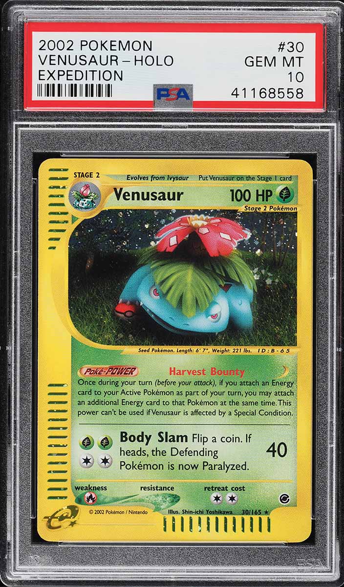 2002 Pokemon Expedition Holo Venusaur #30 PSA 10 GEM MINT