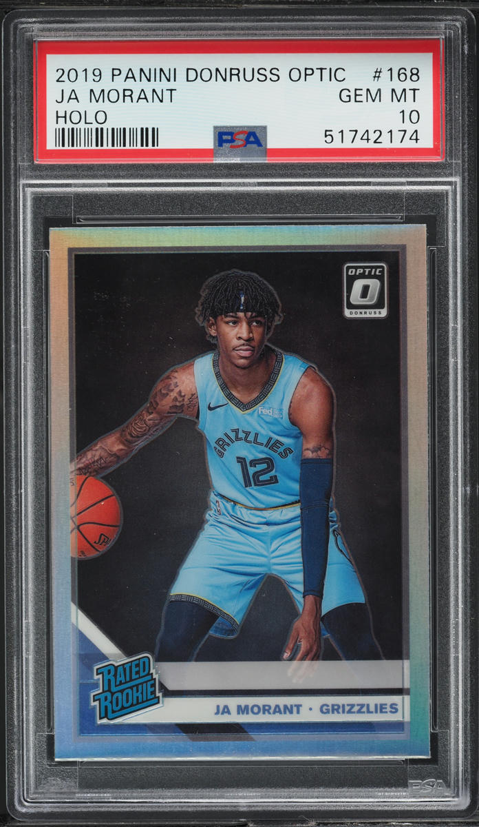 2019 Panini Donruss Optic Holo Ja Morant #168 PSA 10 GEM MINT
