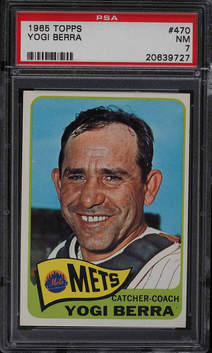 1965 Topps Yogi Berra #470 PSA 7 NRMT