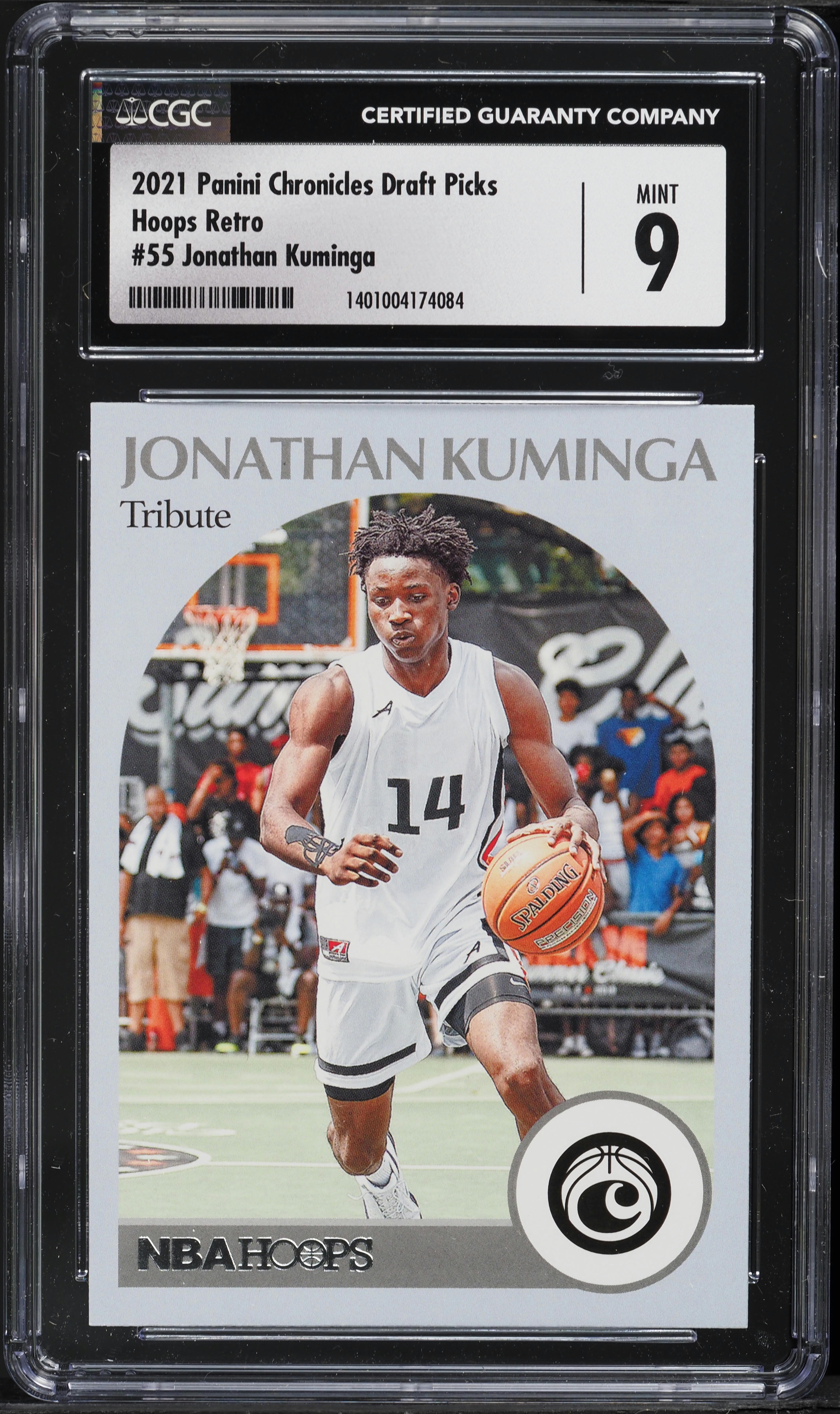 2021 Panini Chronicles Hoops Draft Picks Retro Jonathan Kuminga #55 CGC 9 MINT