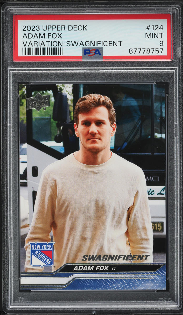 Adam Fox #124 2023-24 Upper Deck The Cup Hockey 2023-24 Upper Deck Update