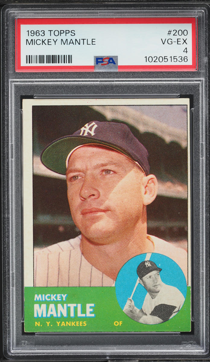 1963 Topps Mickey Mantle #200 PSA 4 VGEX