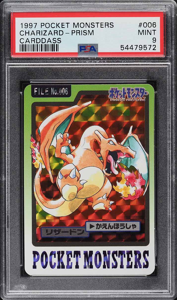 Charizard 1997 Japanese Carddass Pocket Monsters #006 Prism