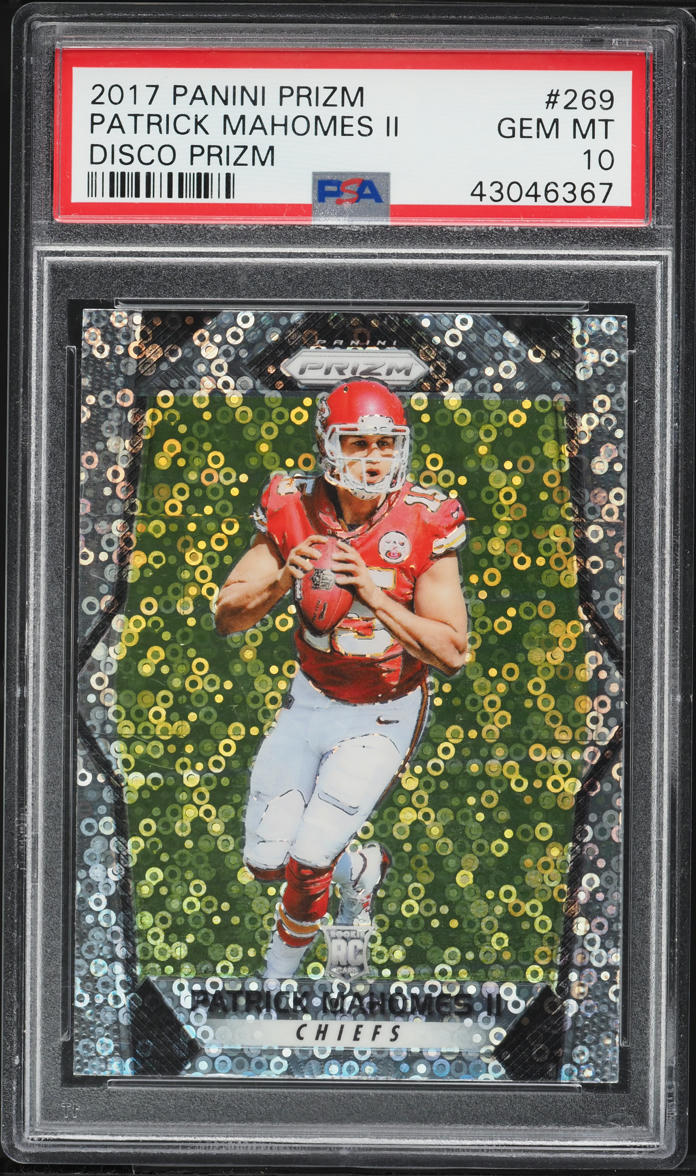 2017 Panini Prizm Disco Patrick Mahomes II ROOKIE #269 PSA 10 GEM MINT