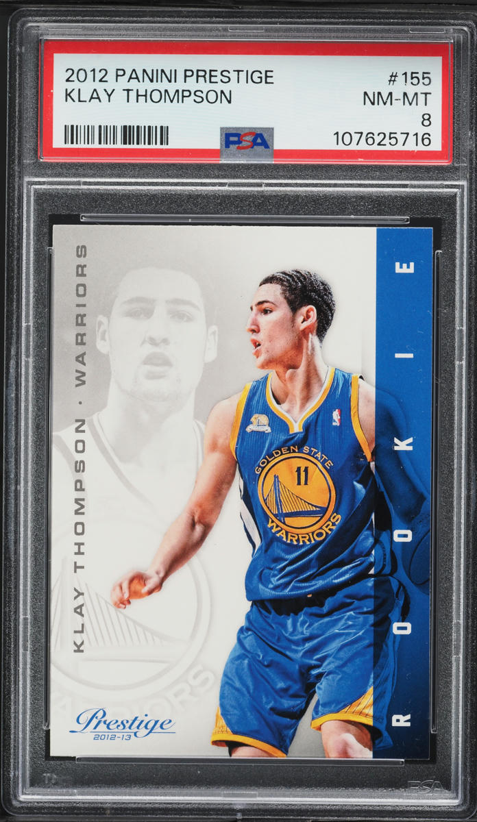 2012 Panini Prestige Klay Thompson ROOKIE #155 PSA 8 NM-MT