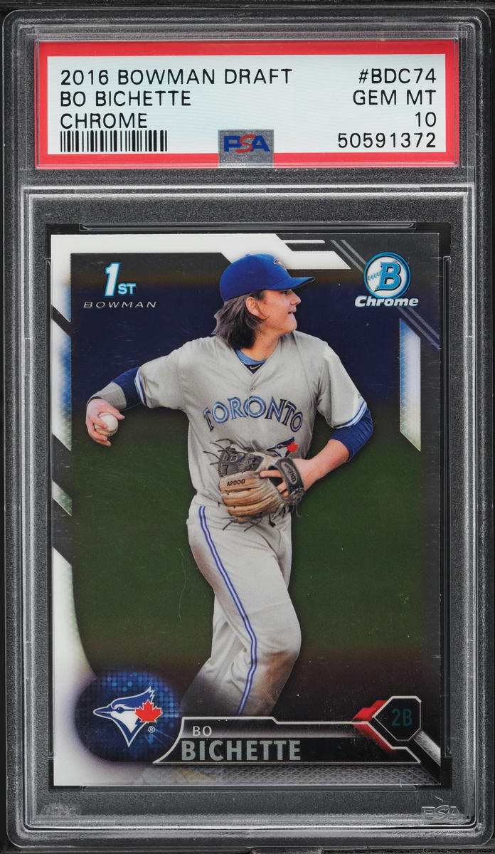 2016 Bowman Chrome Draft Bo Bichette PROSPECT #BDC-74 PSA 10 GEM MINT